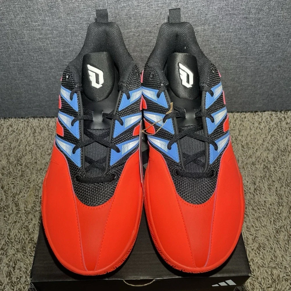 Adidas Dame Certified 3 Low Basketball Shoes Mens Size 11 Solar Red Black IH8464